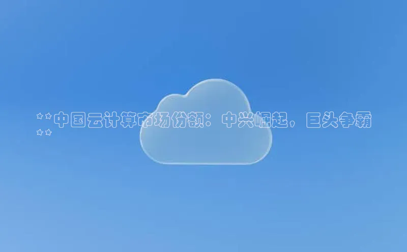 杏鑫平台注册官网阿里尔公司**中国云计算市场份额：中兴崛起，巨头争霸
**